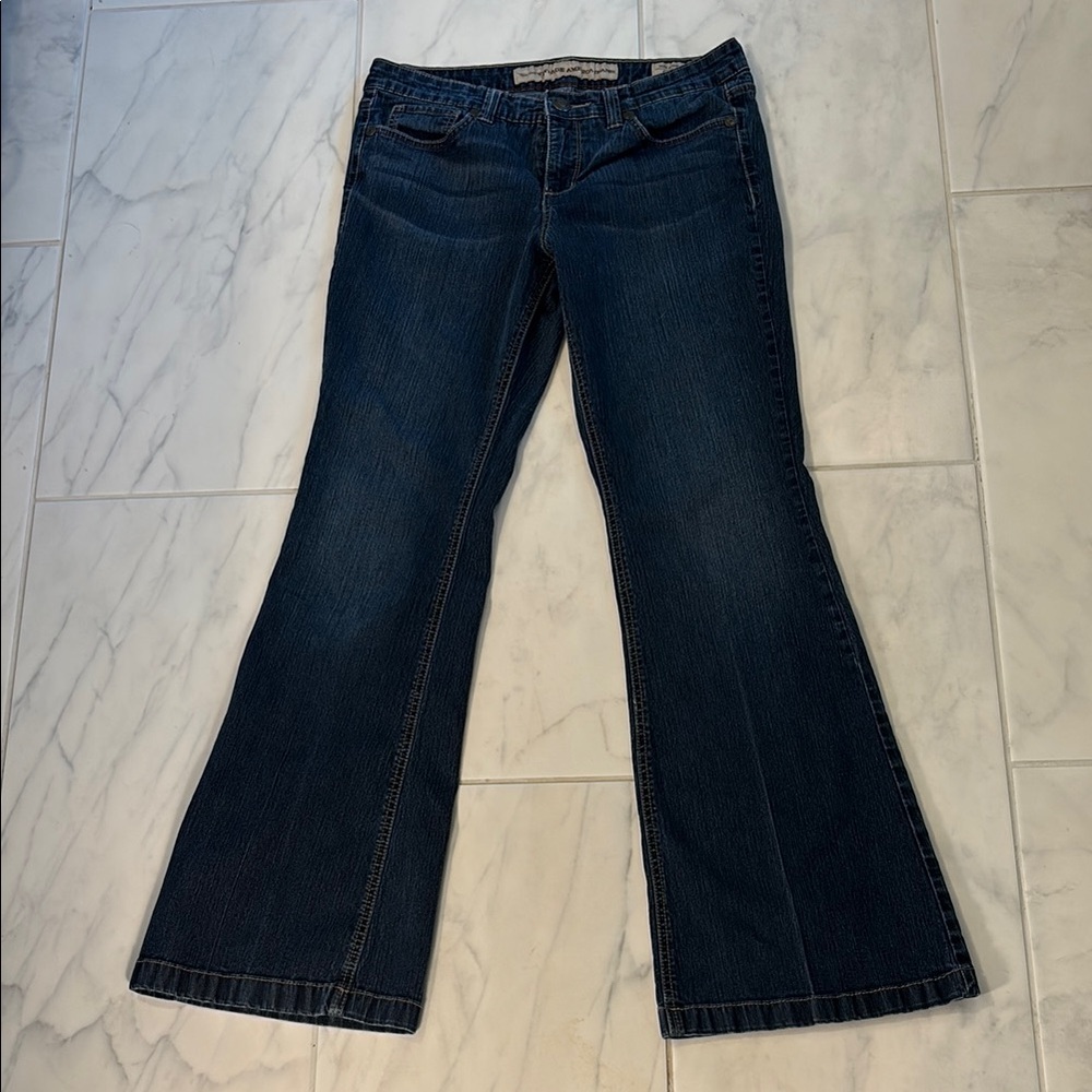 Nine West Vintage American Flare Wide Leg Jeans. sz 10